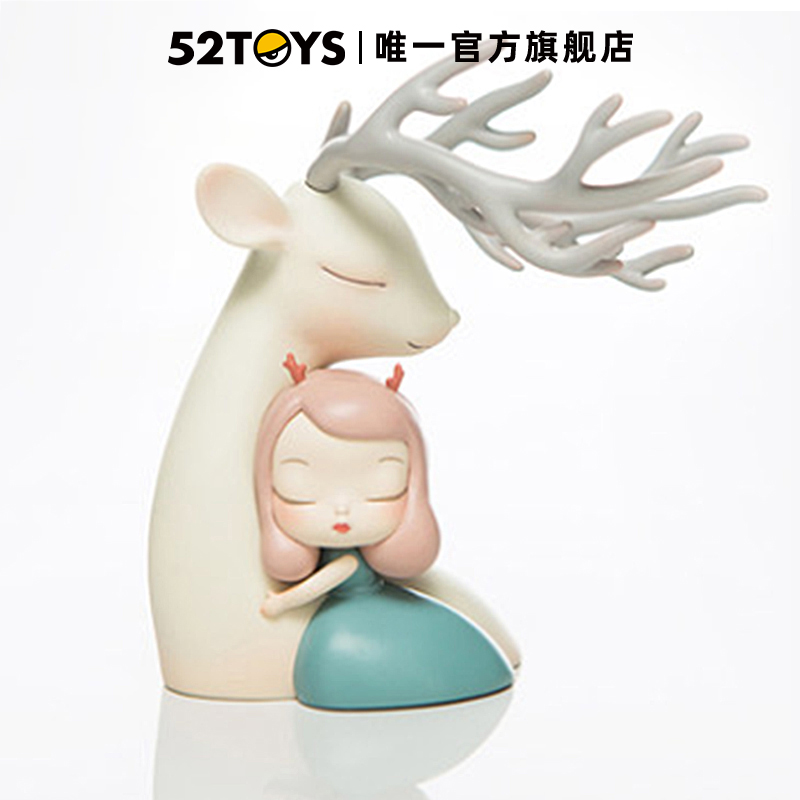 (52TOYS) White Night Fairy Tale Lite Series Warm Bear Qimeng Tide Play Figure Cute Girl Gift Ornament