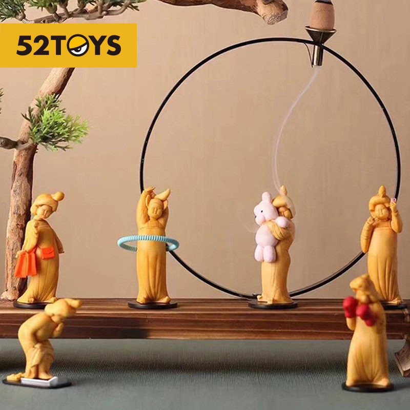 (52 TOYS)Ultra-activated Tang Dynasty hip-hop lady 101 blind box Chinese style model model tide play ornaments