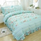 gia đình Hàn Quốc ren bông phong cách vườn giường công chúa phong cách hoa nhỏ bốn bông áp dụng tờ - Bộ đồ giường bốn mảnh