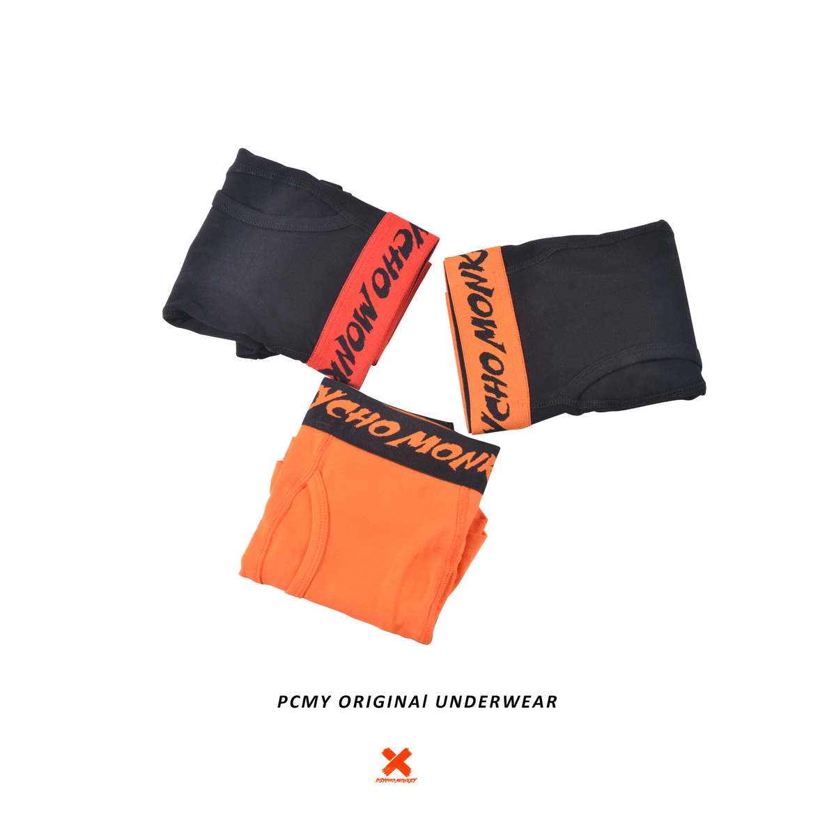 PCMY official three-color splicing couple trendy personality underwear leggings