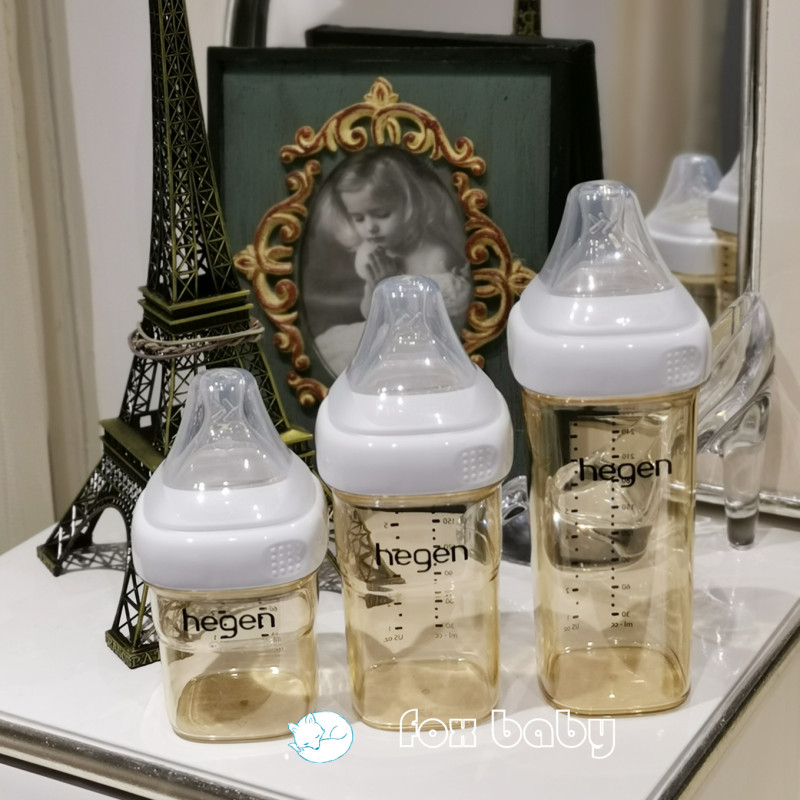 Singapore imported hegen bottle PPSU wide diameter Hergan paffin baby baby newborn anti-inflation gas