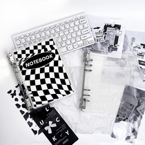 Transparent acrylic A5 binder diy hand account loose-leaf book ins wind Polaroid album chasing stars storage card book