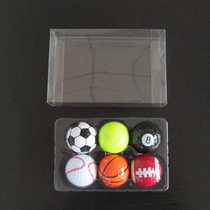 Golf transparent plastic box gift PVC plastic box manufacturers can be customized in small batch wholesale packaging box