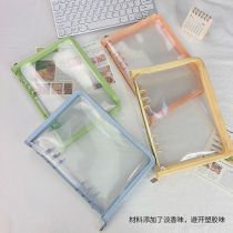 a56 Korean ins wind small fresh love bean card album inside page hand ledger loose-leaf book detachable storage album