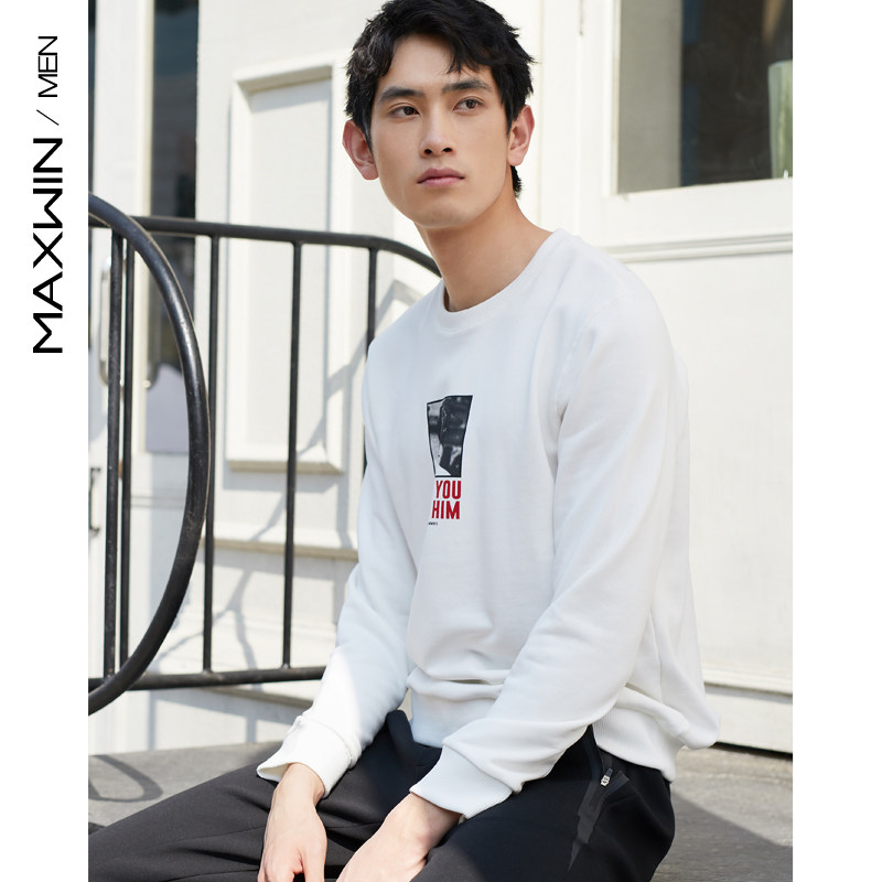 Maxwin 马威 印花圆领套头 男式卫衣 天猫优惠券折后¥59包邮(¥79-20)4色可选 Maxwin 马威 印花圆领套头 男式卫衣 天猫优惠券折后¥59包邮(¥79-20)4色可选