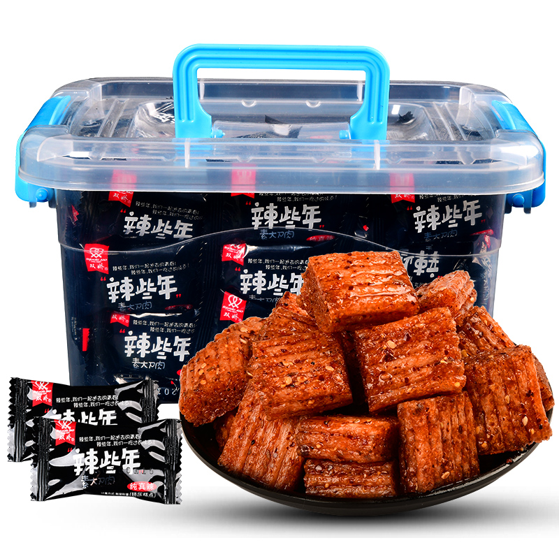 双娇大刀肉辣条女网红休闲零食