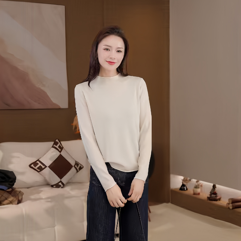 Doudou Da【Multi-Color Sweater】Multi-Color Soft and Skin-Friendly Knitwear for Women, Autumn and Winter Base Layer Sweater 26Qm5100