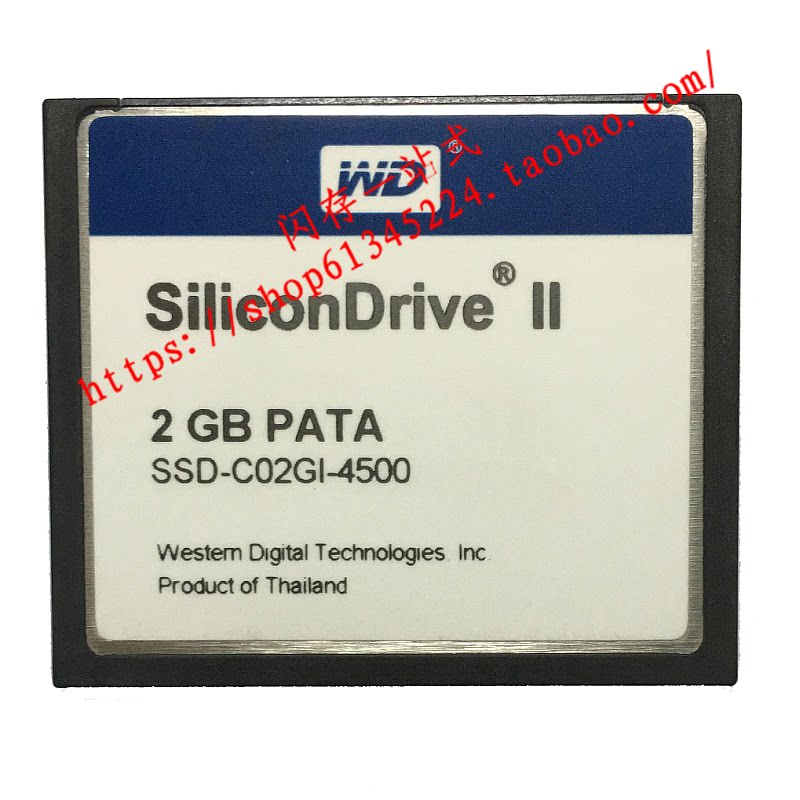 WD SiliconDrive II CF 2G PATA SSD-C02GI-4500 Industry Level CF Card 2GB