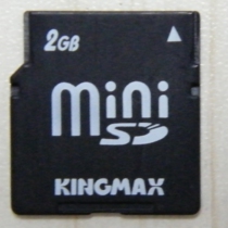 Original Shengchuang KINGMAX MINI SD 2G mini card 2GB miniSD card N73 N71 memory card