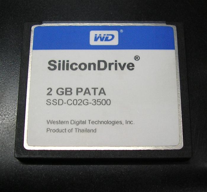 Original WD CF 2G PATA CF card 2GB SILICON DRIVE Frank industrial CNC machine tool