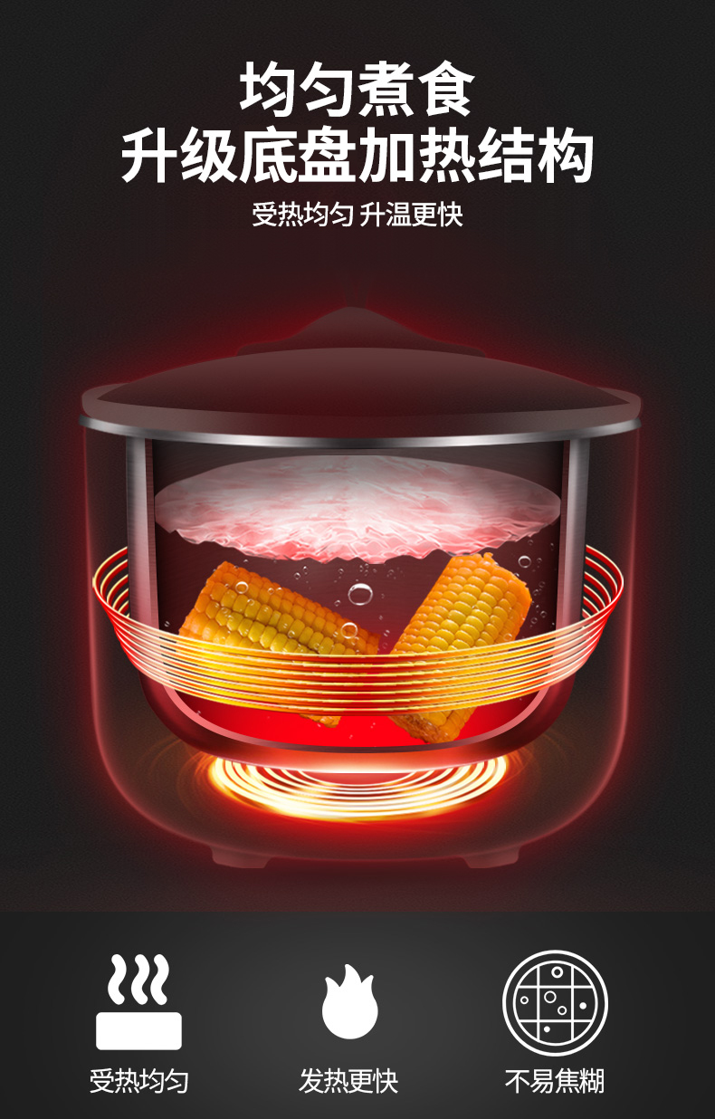 九阳 多功能电煮锅 1.2L 图3