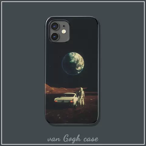 Dark Alien Landscape Astronaut Art Illustration Phone Case – Pro/Plus/Max/Air – iPhone 17, iPhone 16, iPhone 15, iPhone 14, iPhone 13, iPhone 12