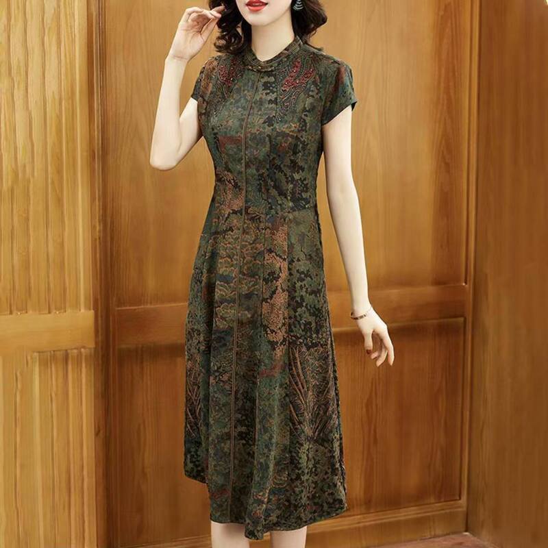 Maxmurny Light Luxury Fashion Silk Dress Made of Mulberry Silk, New Summer Style, Slim Fit, Age-Reducing and Youthful
