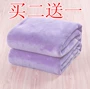 Fale nhung chăn tấm flannel giản dị chăn sofa chăn là màu tinh khiết san hô nhung chăn chăn men long cuu