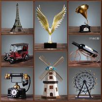 Vertical hotel personality wine cabinet decorations decoration table modern simple and exquisite restaurant indoor hotel Small