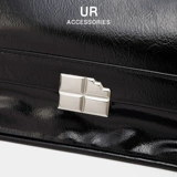 Сумка на одно плечо, цепь, вместительная и большая модная сумка через плечо, на цепочке, из натуральной кожи