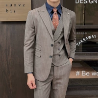 Кофейный костюм, штаны