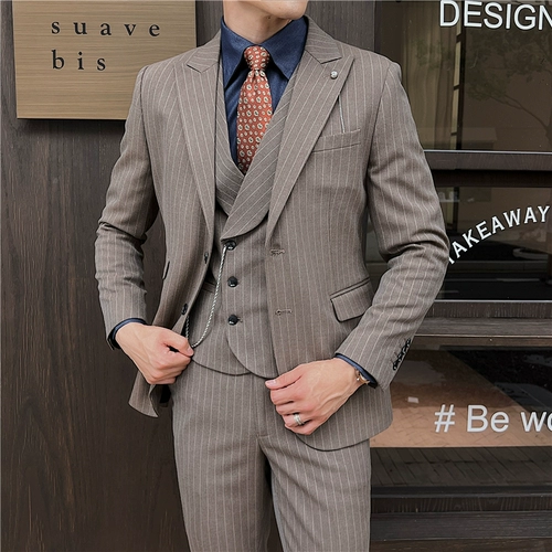 Комплект, платье, пиджак классического кроя, облегающий крой, 3 предмета