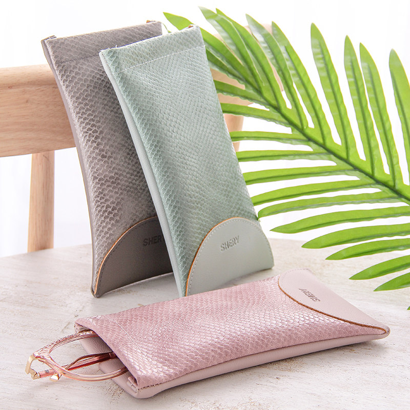 Glasses bag women's anti-stress portable storage bag bag simple carry-on pressure protection sleeve sun-eye sunglasses bag
