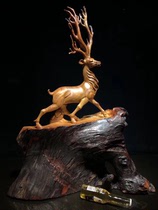 Laos flower pear all the way leading animal figures flower and bird landscape custom wood carving living room entrance partition root carving ornaments