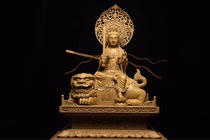 Agarwood wood carving Buddha statue Manjushu Xian Guanyin Bodhisattva Sakyamuni Tathagara Tibetan King Woodcarving Root Carving