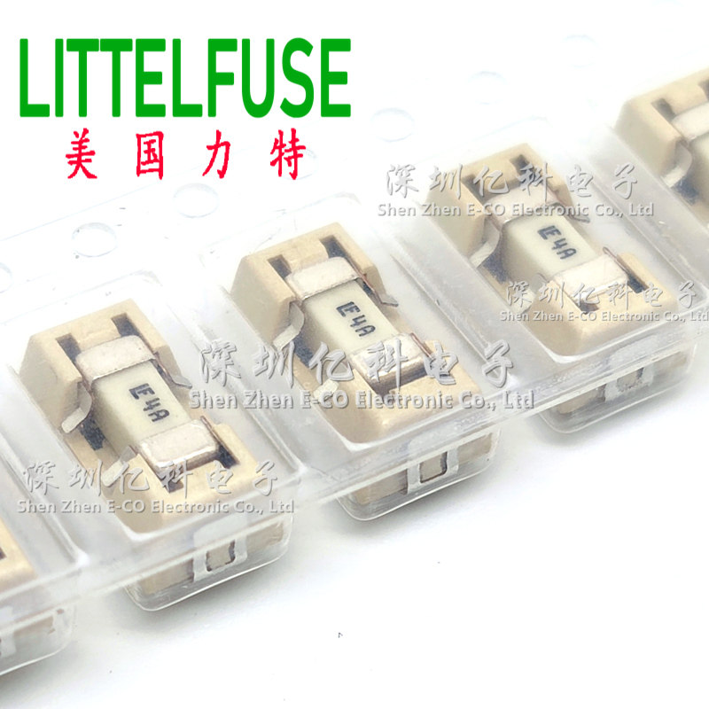 0154004.DR进口美国力特1808贴片保险丝LF 4A/125V 快熔断 带底座