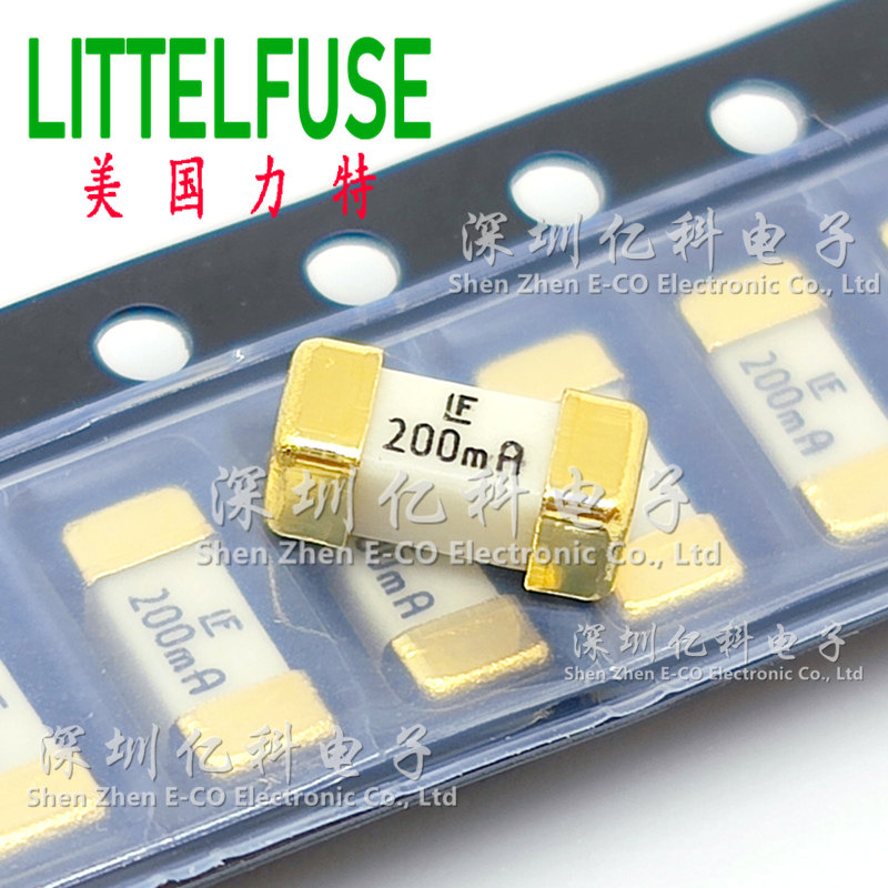0451.200MRL美国力特1808贴片保险丝管LF 200mA快熔断125V一次性