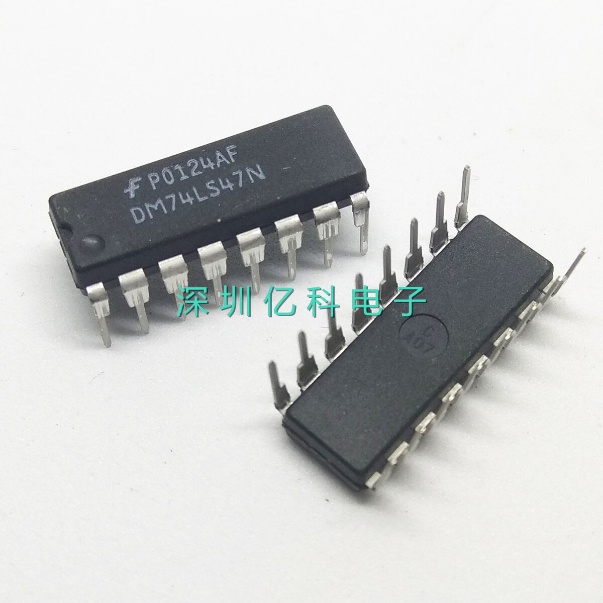进口原装DM74LS47N SN74LS47N LED显示器驱动器 7段解码器 DIP16