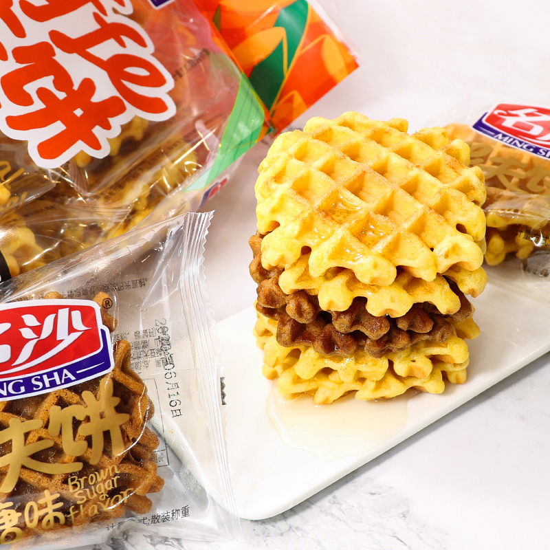 名沙华夫饼休闲食品零食小吃大礼包早餐面包饼干整箱【水果】