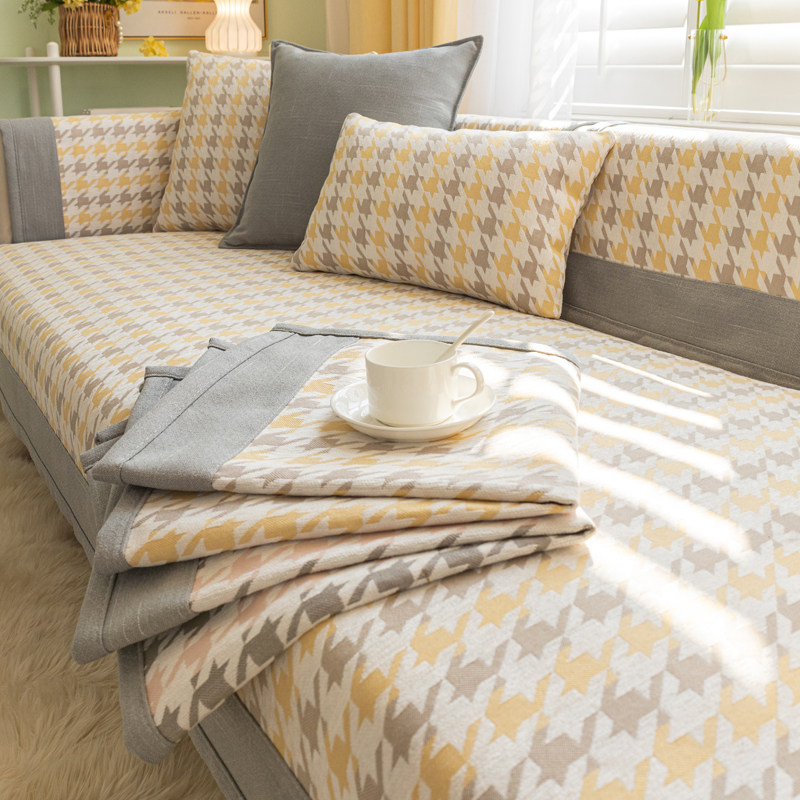 Sofa cushion Four seasons General cloth Art Non-slip Nordic Style Brief gig Bird G High-end Cover Towels Cushion Son Geb