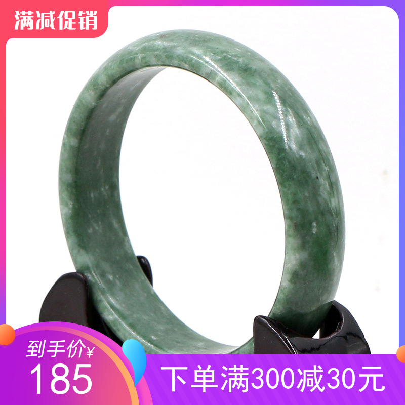 Female color Xinjiang other jade original string of jade light green gum bracelet Guizhou jade bracelet