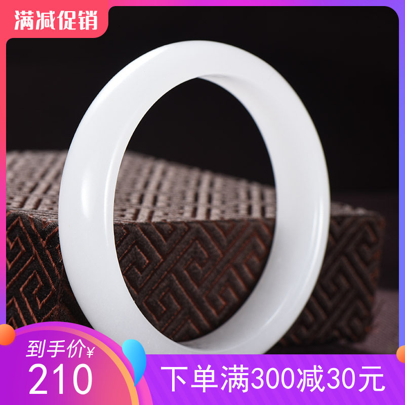 Xinjiang and Tian Lipid girl white jade bracelet recommended for sale of boutique