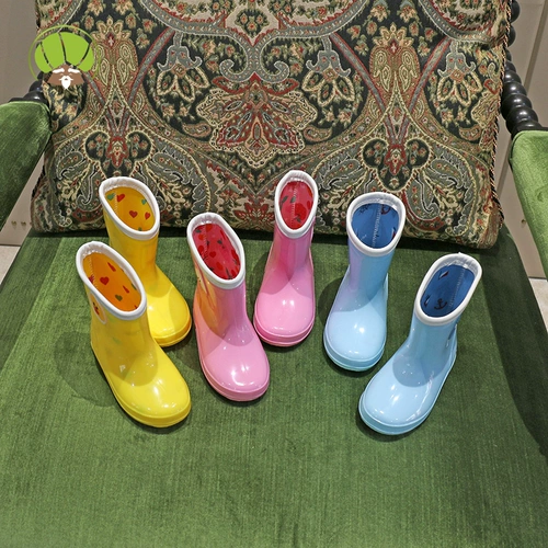 Детский дождевик, нескользящая обувь, детские сапоги для мальчиков, туфли, средней длины