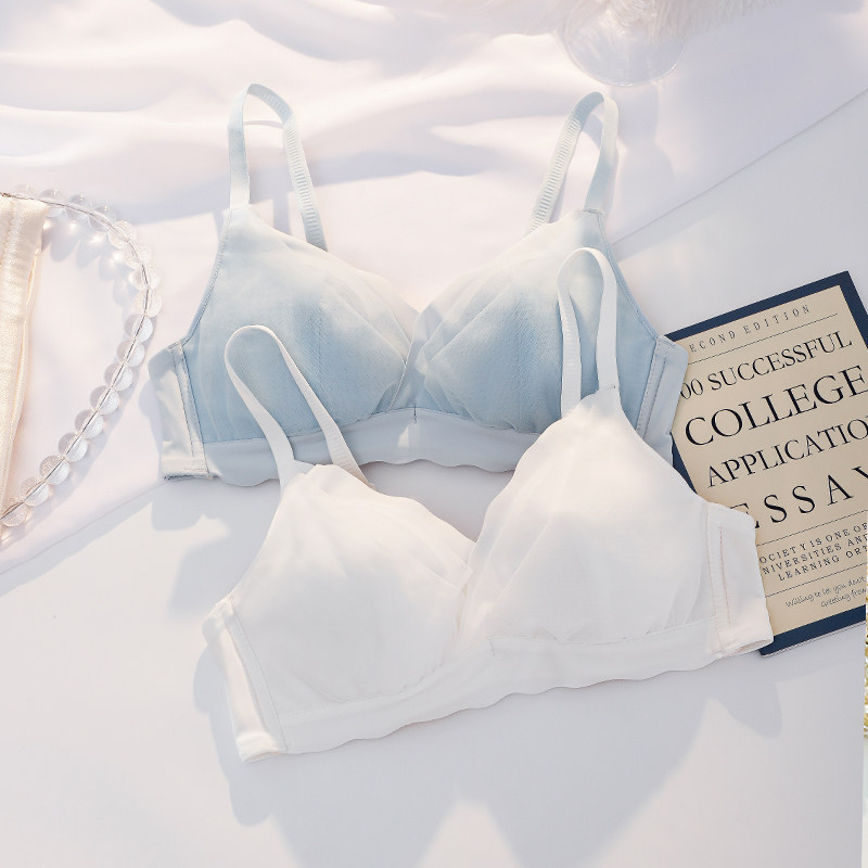 Lindwear women's thin summer bras gather steel - free ring to collect breast milk anti - drop autumn new 2020 bomb bra