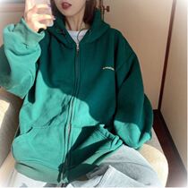 Hooded Sweatshirt Women Autumn and Winter 2019 New Korean Loose Joker Students Thickened Plus cec Coats