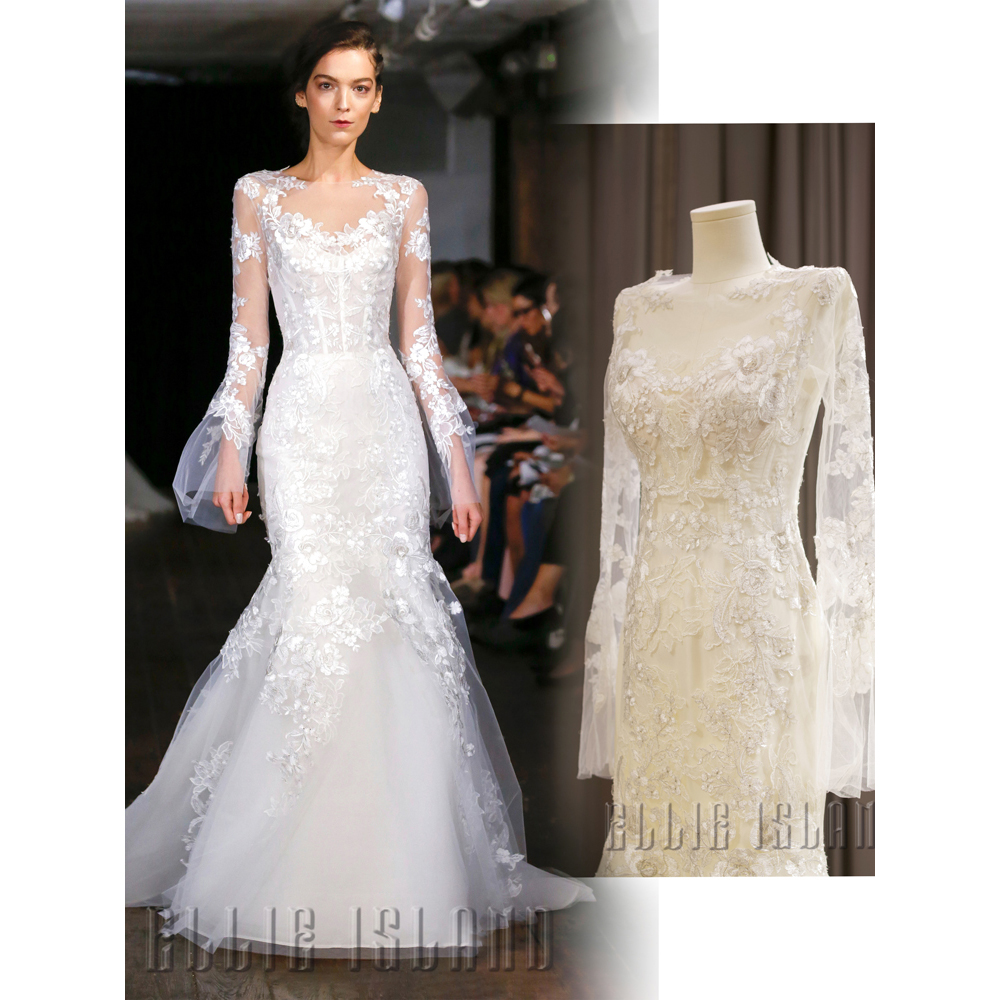Rivini by Rita Vinieris Fashion Boutique Retro Lace Handmade Flower Hollow Fish Tail Wedding Dress Rivini by Rita Vinieris Fashion Boutique Retro Lace Handmade Flower Hollow Fish Tail Wedding Dress