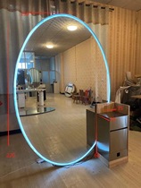 New barber shop mirror cabinet integrated hairdressing shop mirror table hair salon special factory direct sales