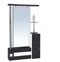 Hairdressing mirror table single-sided double-sided with wooden cabinet with light haircut mirror new hair salon shop mirror