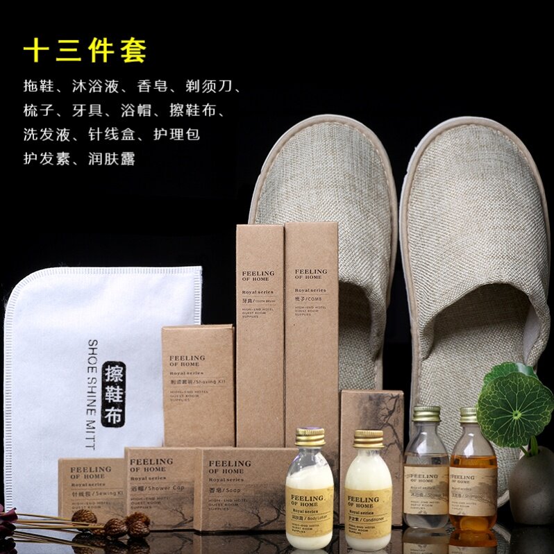 Customer hard hair wash with large total hotel supplies Washing Soft Plastic Bamboo Hotel Disposable Toothbrush Suit Three Sets