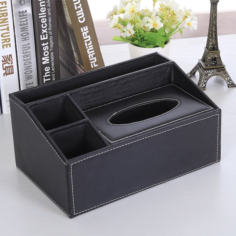Napkins Box Tea Restaurant Paper Cylinder Hollowed-out Home Pu Box Hotel Tissue Box Lady Custom Toilet Paper Thickening