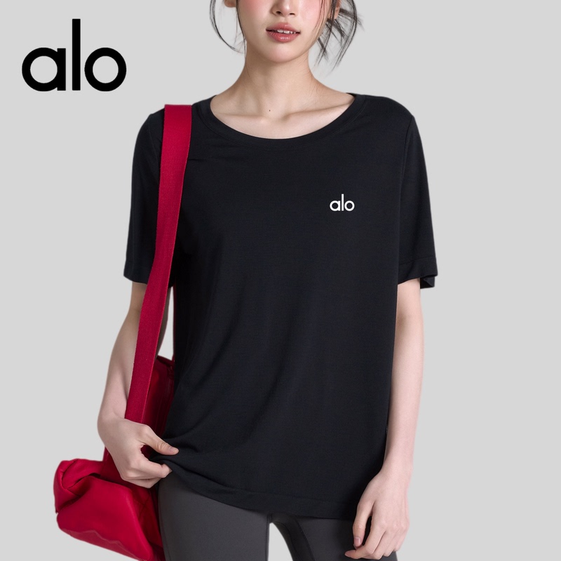 Aio Simple Loose Sports T-Shirt Women's Casual Quick-Drying Breathable Fitness Wear Short-Sleeved Slimming Yoga Top Summer Aio Simple Loose Sports T-Shirt Women's Casual Quick-Drying Breathable Fitness Wear Short-Sleeved Slimming Yoga Top Summer