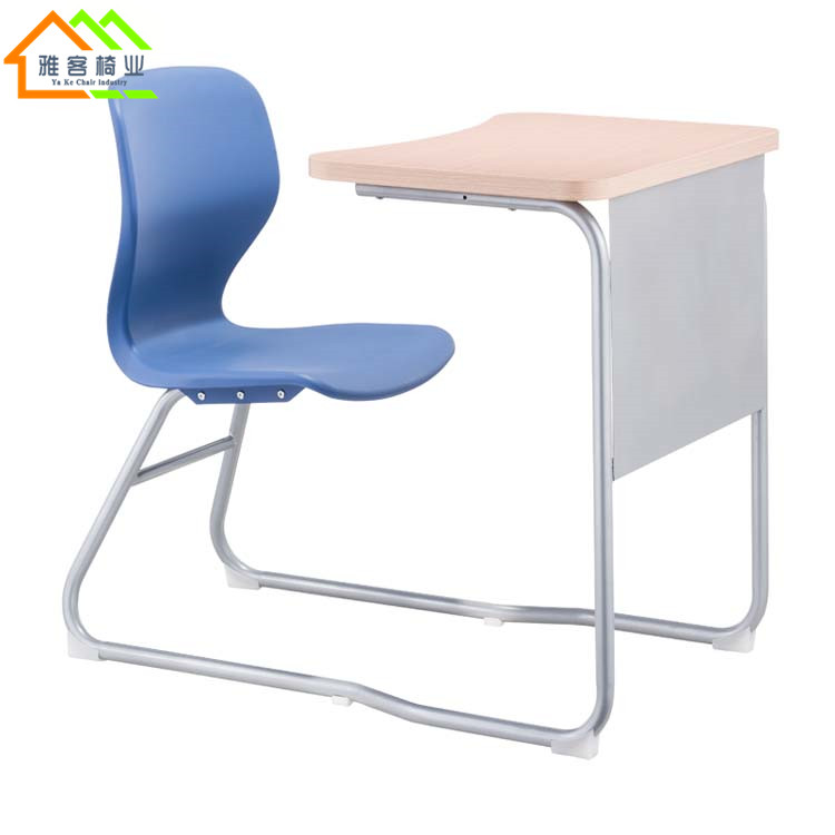 Exit Blue Single Connected Body Table And Chairs Wood Board Table Reading Table Chairs Table Training Chairs Table And Chairs Integrated Conference Chair