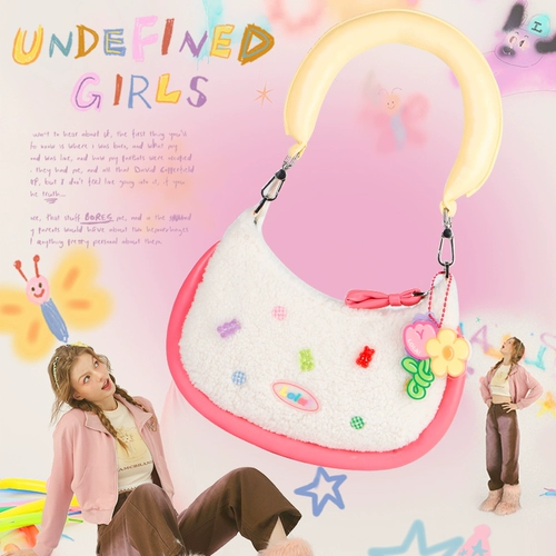 LOLA DESIGN Демисезонная сумка подмышку, милая сумка на одно плечо, небольшая сумка, сумка через плечо