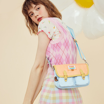 LOLA DESIGN SECRET GARDEN CAMBRIDGE BAG CUTE SINGLE SHOULDER SLOPED SATCHEL WAVE DAY STUDENT RETRO POSTMAN