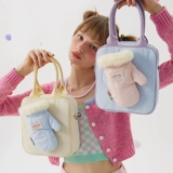 Лола дизайн плюшевые перчатки милая мао -стена лаурет сумка маленькая сумка ниша с крестикой, пересекающая сумочка