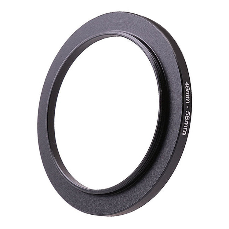 46-55mm filter adapter ring 46 lens to pick up 55 filter lens 46 external thread turn 55 internal thread small turn large