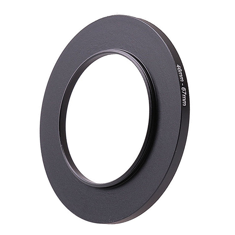 46-67mm filter adapter ring 46 lens to pick up 67 filter lens 46 external thread turn 67 internal thread small turn large