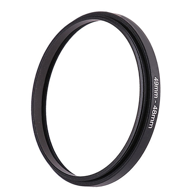 49-48mm lens filter lens adapter ring 49 lens to pick up 48 filter lens 49 external thread 48 internal thread Large turn small