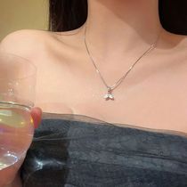 2024 Hot Style Exquisite Cold Style Silver Fishtail Pendant Necklace Women’s Trendy Niche Design Accessories Ins Internet Celebrity Lock