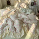 Class a Pure Cotton Four-Piece Bedding Set 100% Cotton New Style Fresh Duvet Cover Bed Sheet Quilt Cover Student Dormitory Three-Piece Set